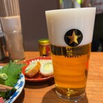 ヒロカワテーラー - サッポロ生ビール（泡替え) 
