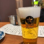 ヒロカワテーラー - サッポロ生ビール（壱度注ぎ）