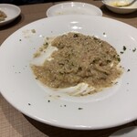 オステリア・ハミング・バード - ポルチーニ茸大好き！取り分けてからの写真ですいません。