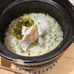 坂口家 うまづら - 鯛と高菜の土鍋ご飯