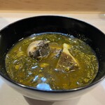 うを徳 - 青森黒もずく・鮑・鮑の肝のお椀