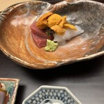 徳ㇵ本也 - 鮪と雲丹を一緒に食べると新しい美味しさ❗️