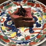 徳ㇵ本也 - 宮崎牛フィレの囲炉裏焼き、ふきのとうの佃煮