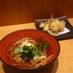 こころや - 鶏もも天麩羅うどん(冷)