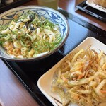 丸亀製麺 - ぶっかけうどん  かき揚げ