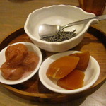 酒嚢飯袋 - カラスミ・塩昆布・梅干し