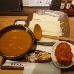 藤屋本店 - カレーせいろ（ひもかわ）／ミニソースカツ丼