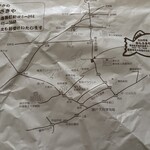 たいやき むらさきや - 包装紙に地図あり