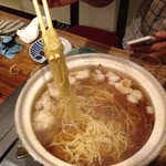 Muichi - 締めのラーメンは、手打ち麺の丸めん。で、ひでふじさんに、リフト頼みましたー(*✪ฺ∇✪ฺ*)