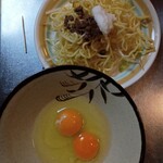 みかさ - ★のげやき 930円 わずかなミンチと0.5玉のそば ともやしを先に炒めて 卵に絡めて再び 焼く！珍しいが美味しくはない！