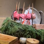 徳ㇵ本也 - 宮崎牛フィレの囲炉裏焼き