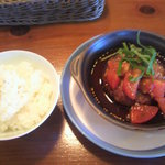 グリーティング - トマト大葉の和風ハンバーグセット１０５０円