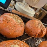 テコナ　ベーグルワークス - ラザニア〜まだ鉄板の上