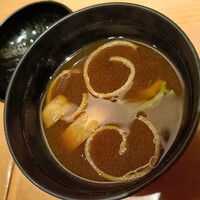 大山鶏と鮮魚 居酒屋 まいか - 味噌汁