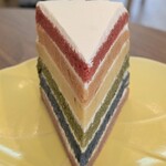 松竹圓カフェ - レインボーケーキ　850円