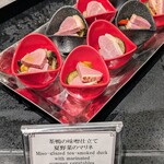 グラスコート - 茶鴨の味噌仕立て　夏野菜のマリネ