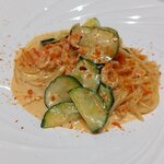 リストランテ ラ ソリア - 由比の桜海老とズッキーニのスパゲッティ（2025.5）