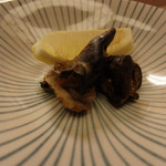 京料理かねき - おまけでいただいた鮑の肝