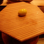 京料理かねき - 蓋がギンナンみたいですよね