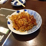 漁火と炭火焼き酒場まつむら - 蓮根チップス