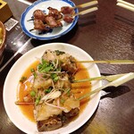 漁火と炭火焼き酒場まつむら - 炙りサーモンおろしポンズ
