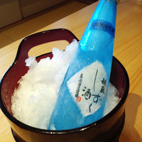 レストラン QUATRE CINQ (道後夢蔵) - シャキッと凍ったしずく酒　とけたのをちびりちびりと…。