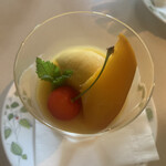素敵亭 - マンゴーのデザート　