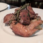 トラットリア・フランチェスカ - 藤沢産軍鶏のモモ肉のロースト