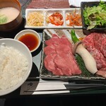 本町肉倶楽部 tongue be - タン肉定食160ｇ@2,200