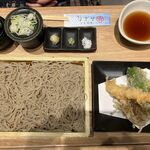 蕎麦きり みよた - '25/06/28 天然車海老と旬野菜天セイロ（税込1,408円）