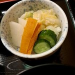 鰻　神田明神下　喜川 - お新香