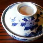 京亭 - 海老・椎茸・湯葉・隠元の炊き合わせ