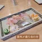 囲炉裏　醸家 - お造り身盛り合わせ 二人前  ￥1980