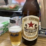 立呑み処 入部酒店 - 赤星大瓶