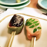 和旬菜と地酒　よし都みやこの　離れ - 二色生麩田楽