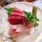 和旬菜と地酒　よし都みやこの　離れ - 本日の三種盛り