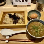 ダシと麺 くじら - 籠肉つけそば＋満月生たまご