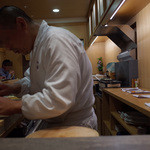 神田 すし昌 - 大将の新津さん 気合と愛嬌Max！ 2014.9.1x