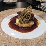 イタリアン チャイナバル村塾 - 和牛ハンバーグロッシーニ風
