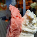 アイス工房メーリア - ミルクジェラート＆スイカジェラート