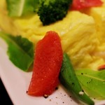 よしもと食堂 - しらすとチーズ入り玉子焼き