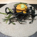 神保町 傳 - 手長海老の雲丹詰め