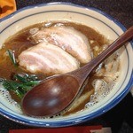 烈志笑魚油 麺香房 三く - かけラーメン（800円）
