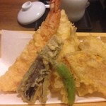 旬彩美酒　小町庭 - 海老とキスと穴子はさくさく美味しかった