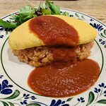 シェ クープル - プレーンオムレツライス（950円）