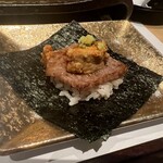 鮨屋のうおきん 神泉 - どこにピントあってんだろこれ、上のはあん肝