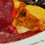 ラケル - KUKUオムライスとハンバーグ(Bセット ドリンク＋スープ)