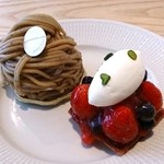 グラン・ヴァニーユ - モンブランとタルトフリュイルージュ