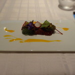 ポンテ デル ピアット - Horse meat tartar with salad