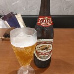 中華ダイニング 一途一心 - ビールで乾杯！　4本？5本？くらい注文　子どもはマンゴージュースで乾杯♪